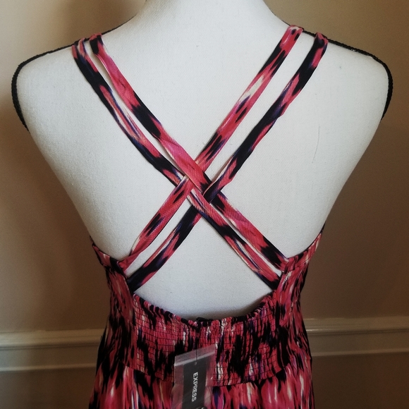 NWT Express mini multicolored dress size M - Picture 3 of 8